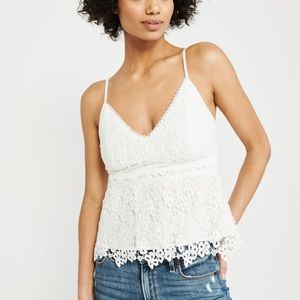 Lace Peplum Cami